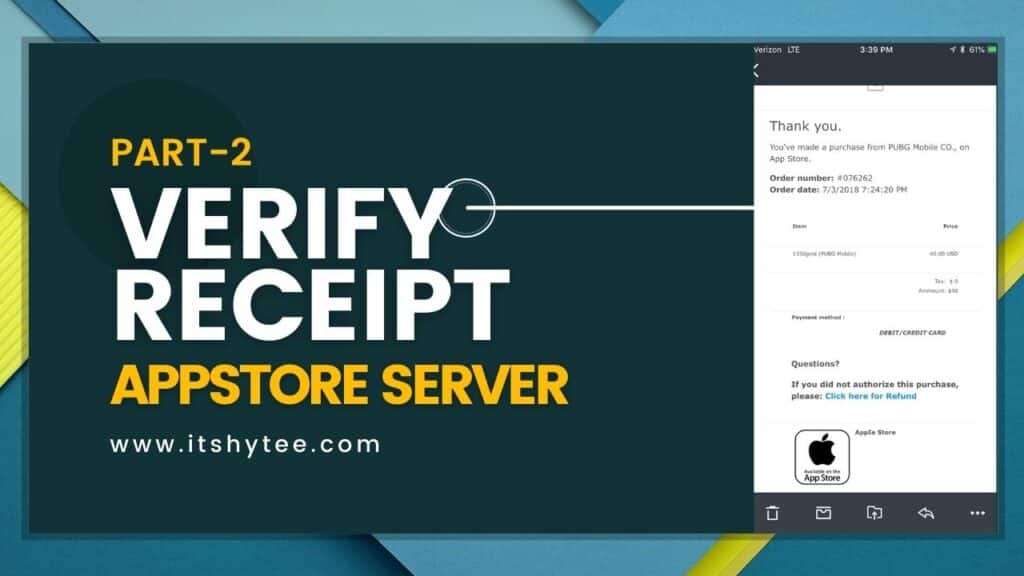 Verify receipt AppStore